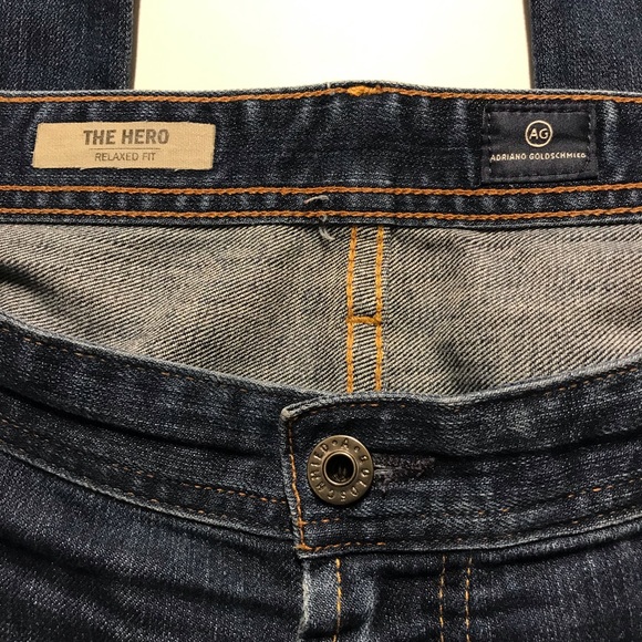 AG Adriano Goldschmied Denim Jeans Men's Size 38 x 34 The Hero Relaxed Fit. - Picture 9 of 12